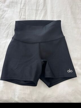 ALO Yoga Black High-Waist Bike Shorts 3 inch Xxs